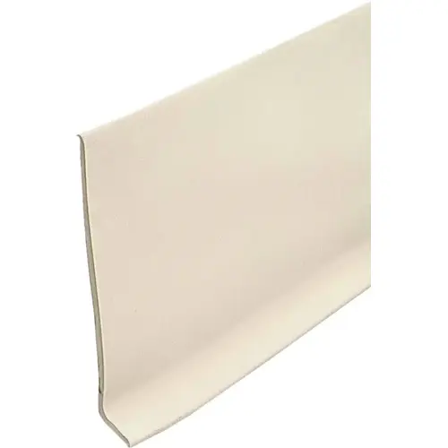 Wall Base 4" H X 1/2" L Prefinished Almond Vinyl Prefinished - pack of 18 Wall Base 4" H X 1/2" L Prefinished Almond Vinyl Prefinished - pack of 18