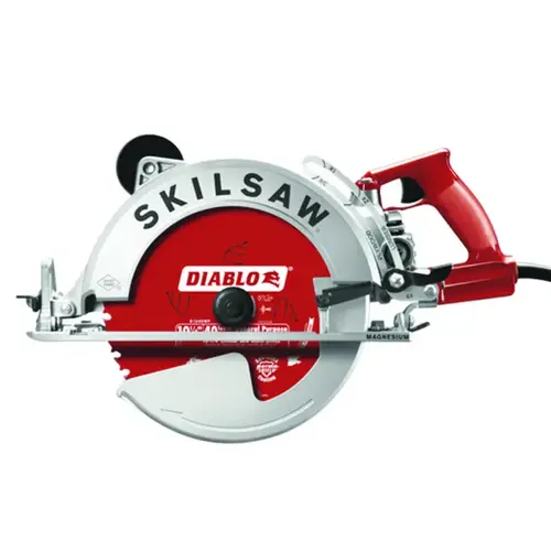 Circular Saw, 15 A, 10-1/4 in Dia Blade, 0.812 in Arbor, 51 deg Bevel