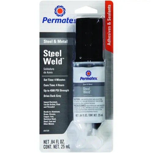 Epoxy, Gray, Liquid, 0.84 oz Syringe