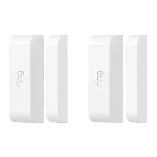 Wireless Alarm Contact Sensor, 250 ft Detection, White - pack of 2 Wireless Alarm Contact Sensor, 250 ft Detection, White - pack of 2