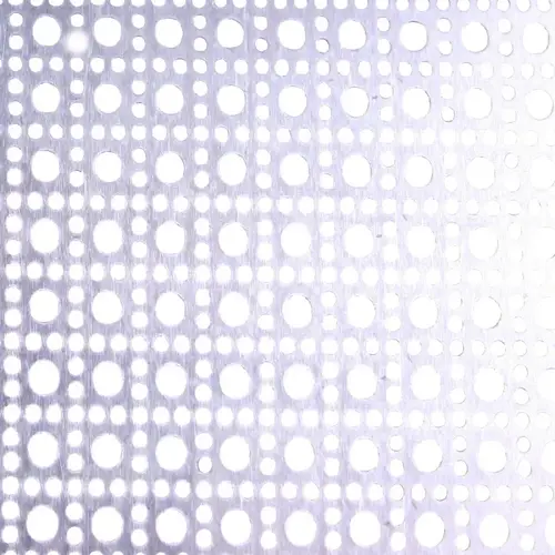 Decorative Metal Sheet, 24 in W, 36 in L, Lincane Tread, Aluminum, Mill