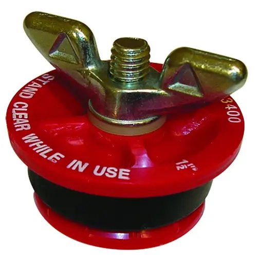 1-1/2 In. Mechanical End-of-Pipe Gripper Plug Red