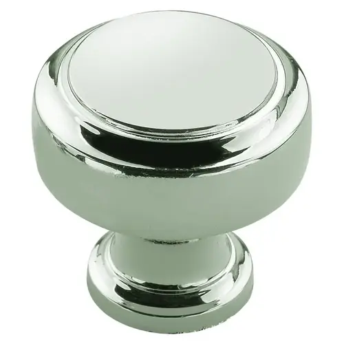 Cabinet Knob Highland Ridge Collection Round 1-3/16" D 1-1/4" Polished Nickel Polished Nickel Cabinet Knob Highland Ridge Collection Round 1-3/16" D 1-1/4" Polished Nickel Polished Nickel