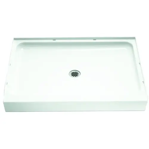 Ensemble Shower Base, 48 in L, 34 in W, 5-1/2 in H, Vikrell, White, Alcove Installation Ensemble Shower Base, 48 in L, 34 in W, 5-1/2 in H, Vikrell, White, Alcove Installation