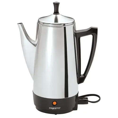 Electric Coffee Maker, 2 to 12 Cups Capacity, 800 W, Stainless Steel Silver