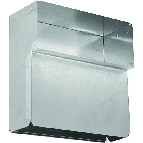 Duct Stack Head Elbow, 30 Gauge, Steel Silver Duct Stack Head Elbow, 30 Gauge, Steel Silver