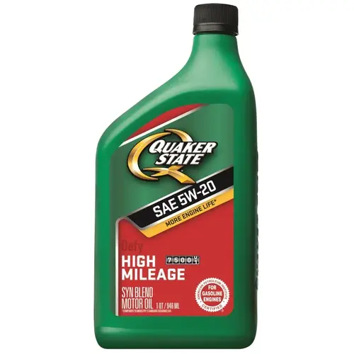 High-Mileage Motor Oil, 5W-20, 1 qt Bottle - pack of 6