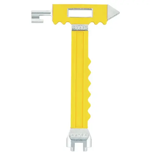 Emergency Gas and Water Shut Off Tool, Dark Comfort Grip Handle Yellow Emergency Gas and Water Shut Off Tool, Dark Comfort Grip Handle Yellow