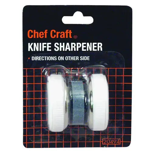 Knife Sharpener, White - pack of 3