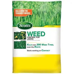 Scotts 49801C Weed Control, Solid, Spreader Application, 14 lb Bag Tan