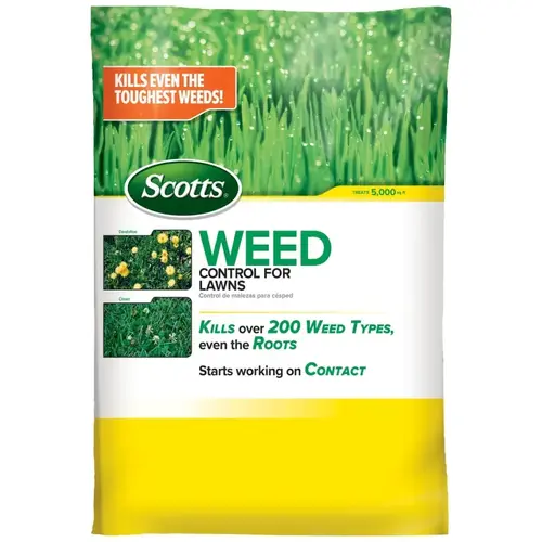 Weed Control, Solid, Spreader Application, 14 lb Bag Tan