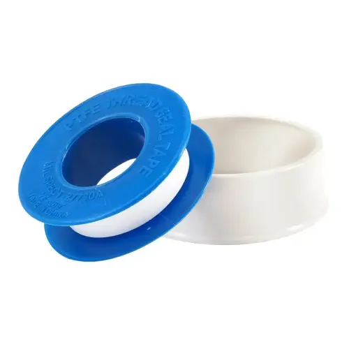 Pipe Thread Tape, 260 in L, 1/2 in W, Teflon White