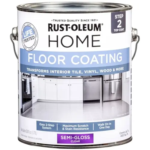 Floor Coating, Semi-Gloss, 1 gal Clear Floor Coating, Semi-Gloss, 1 gal Clear