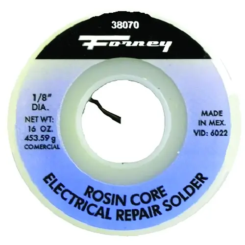 Solder, 16 oz, Solid, 575 deg F Melting Point