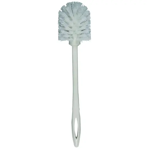 Toilet Bowl Brush, 1-1/8 in L Trim, Polypropylene Bristle, White Bristle, 14-1/2 in OAL Toilet Bowl Brush, 1-1/8 in L Trim, Polypropylene Bristle, White Bristle, 14-1/2 in OAL