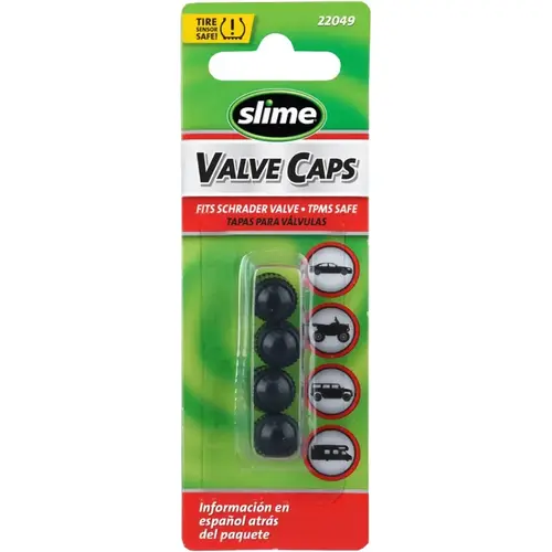 Valve Cap, Plastic Black