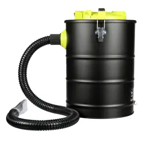 US Stove AV-15E Ash Vacuum, 6.5 gal Vacuum, Cartridge Filter, Black Housing