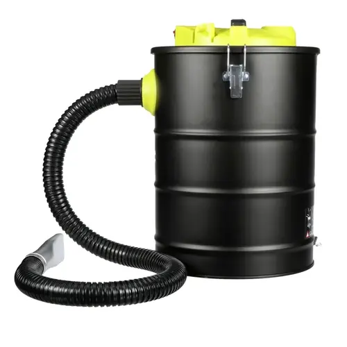 Ash Vacuum, 6.5 gal Vacuum, Cartridge Filter, Black Housing