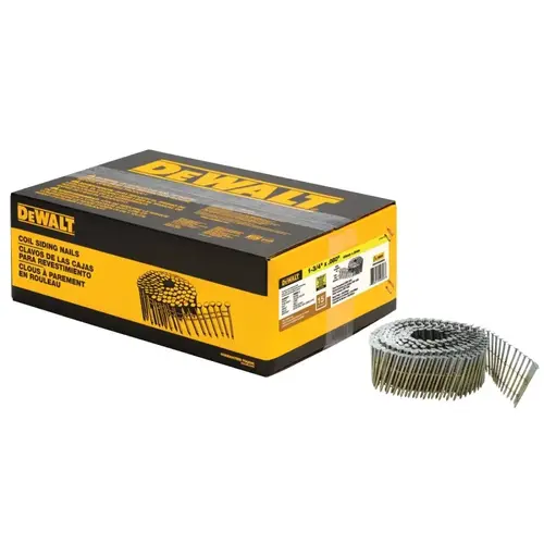 Siding Nail, 1-3/4 in L, 14 ga Gauge, Steel, Galvanized, Round Head, Ring Shank - pack of 4200 Siding Nail, 1-3/4 in L, 14 ga Gauge, Steel, Galvanized, Round Head, Ring Shank - pack of 4200