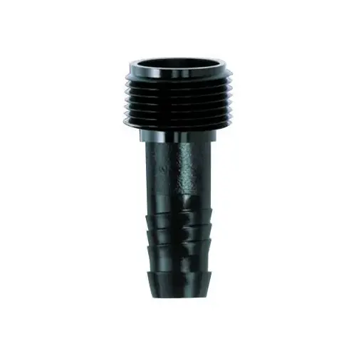 SWGA050 Pipe Adapter, 1/2 x 1/2 in, MNPT x Barb, Acetyl, Black, For: Swing Pipes SWGA050 Pipe Adapter, 1/2 x 1/2 in, MNPT x Barb, Acetyl, Black, For: Swing Pipes