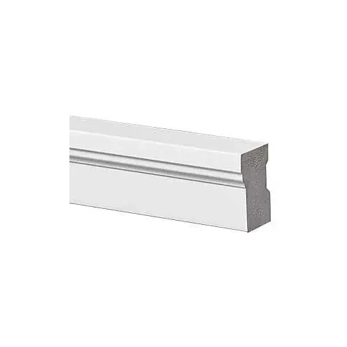 635-1700-986 Brick Moulding, 17 ft L, 2 in W, PVC, White 635-1700-986 Brick Moulding, 17 ft L, 2 in W, PVC, White