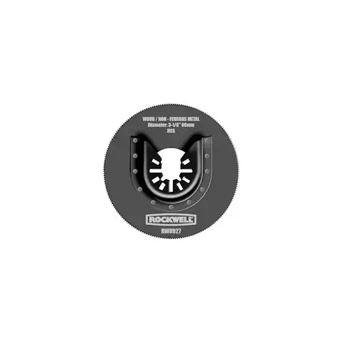 Oscillating Saw Blade, 3-1/8 in, HSS Black