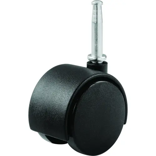 Swivel Caster, 2 in Dia Wheel, Nylon Wheel, Black, 75 lb  - 2 per pack x6 packs