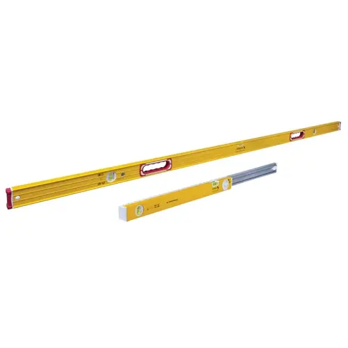 37532 Beam Level Set, Non-Magnetic, Aluminum, Yellow Pair