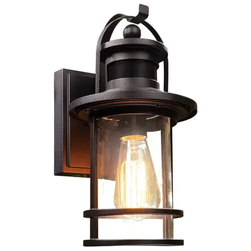 HZconnect Series Wired Decorative Motion Light, 120 V, 100 W, 1-Lamp, LED Lamp Black HZconnect Series Wired Decorative Motion Light, 120 V, 100 W, 1-Lamp, LED Lamp Black