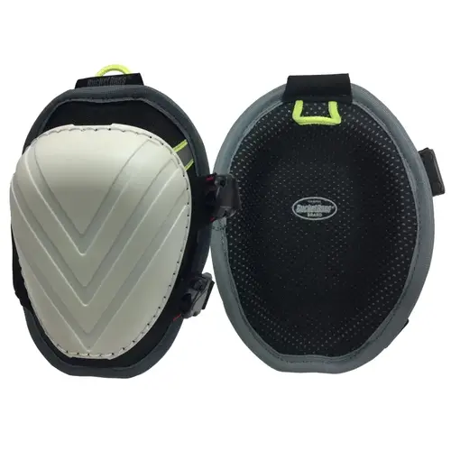 KneeKeeper HV Series Moulded Swivel Knee Pad, Foam Pad, Buckle Closure White KneeKeeper HV Series Moulded Swivel Knee Pad, Foam Pad, Buckle Closure White
