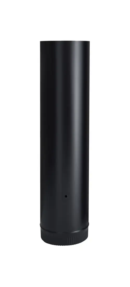 1)-Black 8 X 24 Furnace Stove Pipe 24 Ga Imperial Mfg BM0113