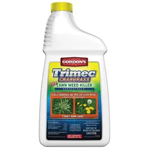 Gordon's 761160 Trimec Crabgrass Plus Lawn Weed Killer, Liquid, Dark Brown, 1 qt Bottle