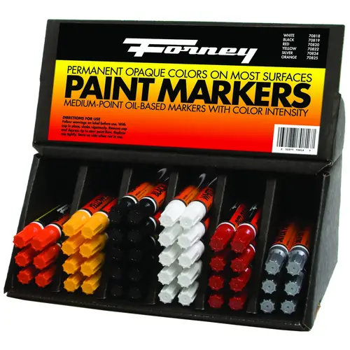48-Piece Nib Point Paint Marker Display Set Assorted