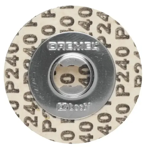 EZ Lock Sanding Disc, 1-1/4 in Dia, 240 Grit, Fine Purple