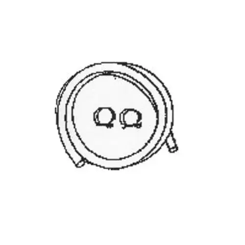 Discharge Hose, 6 ft L, Rubber