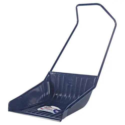 Sleigh Shovel, 27-1/2 in W Blade, 26 in L Blade, Scoop Blade, Poly Blade, Steel Handle, 61 in OAL