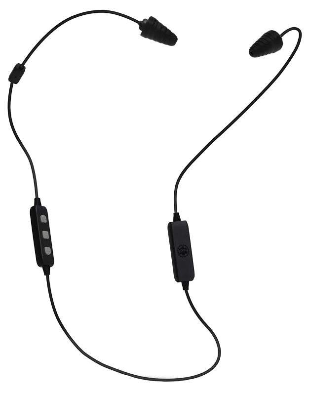 Plugfones PL-BB LIBERATE 2.0 Earphones, 4.1 Bluetooth, 23/26 dB SPL, Black