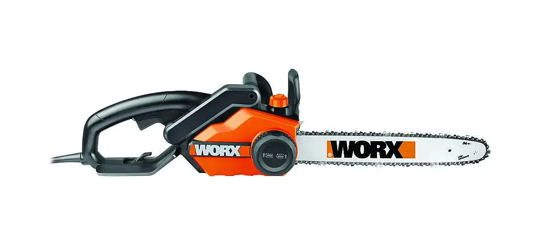 Worx WG303.1 Chainsaw, 14.5 A, 120 V, 3.5 hp, 16 in L Bar/Chain, 3