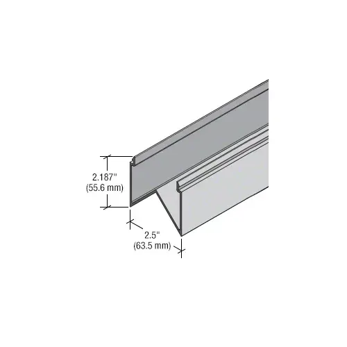 90 Degree Mullion Cover for StormWall XL Mullions, Clear Anodized Class 1 90 Degree Mullion Cover for StormWall XL Mullions, Clear Anodized Class 1