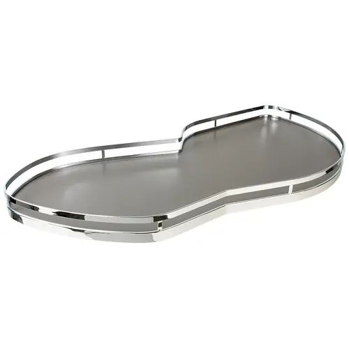 LeMans II Set, for Blind Corner Cabinets Right With soft and self closing mechanisms, with non-slip effect, Swings right, chrome/anthracite, 2 x 45 shape trays Tray: Anthracite, Surround: Chrome LeMans II Set, for Blind Corner Cabinets Right With soft and self closing mechanisms, with non-slip effect, Swings right, chrome/anthracite, 2 x 45 shape trays Tray: Anthracite, Surround: Chrome