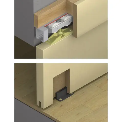 Complete Set With Track, HAWA Junior 40/z, set 700 mm 4' 7 1/8" 1400 mm Length: 4' 7 1/8" (1.4 m) Complete Set With Track, HAWA Junior 40/z, set 700 mm 4' 7 1/8" 1400 mm Length: 4' 7 1/8" (1.4 m)