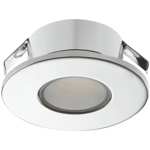 Mini Puck Light, Round, Hafele Loox LED 2022, 12 V Drill hole : 26 mm (1"), Cool white 5000 k, polished chrome Mini Puck Light, Round, Hafele Loox LED 2022, 12 V Drill hole : 26 mm (1"), Cool white 5000 k, polished chrome