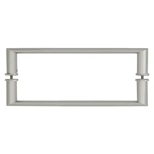 18" Brushed Nickel Back-to-Back Oval/Round Towel Bar 18" Brushed Nickel Back-to-Back Oval/Round Towel Bar