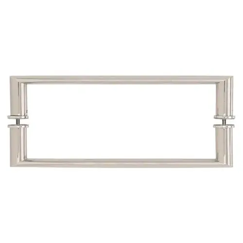 18" Polished Nickel Back-to-Back Oval/Round Towel Bar 18" Polished Nickel Back-to-Back Oval/Round Towel Bar