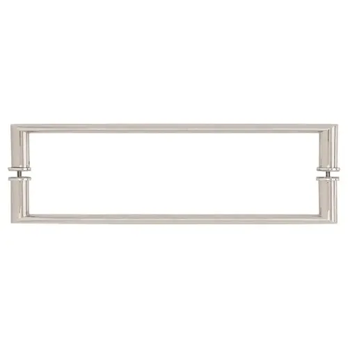 24" Polished Nickel Back-to-Back Oval/Round Towel Bar 24" Polished Nickel Back-to-Back Oval/Round Towel Bar
