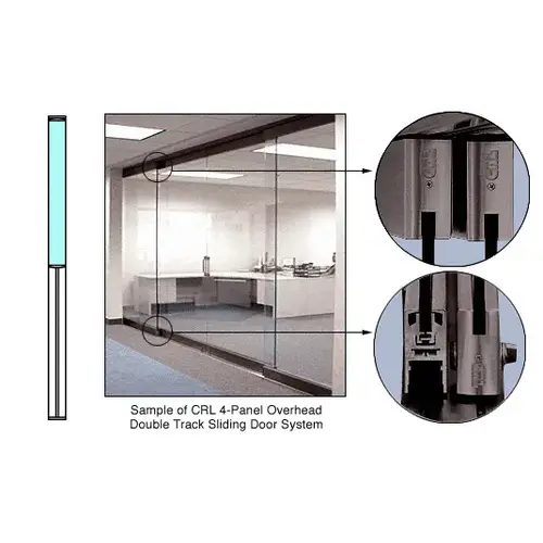 Black Bronze Anodized Overhead Track Sliding Door System Black Bronze Anodized Overhead Track Sliding Door System