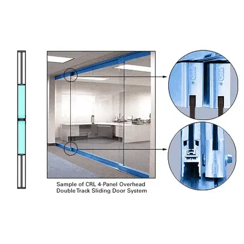 Painted 2-Panel Overhead Single Track Sliding Door System Painted 2-Panel Overhead Single Track Sliding Door System