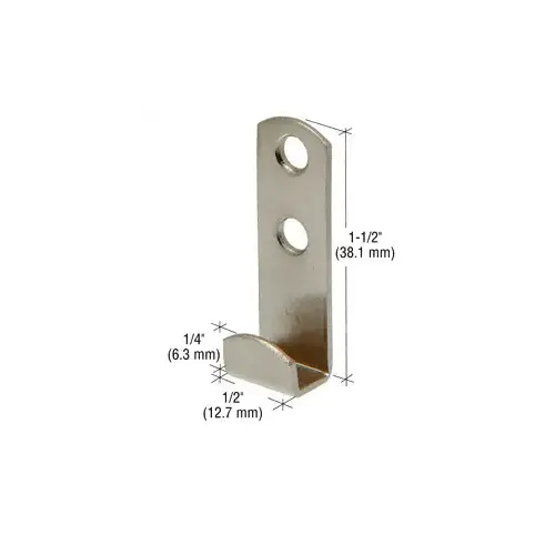 Nickel Plated 1/2" Standard Round Lip Mirror Clips Nickel Plated 1/2" Standard Round Lip Mirror Clips