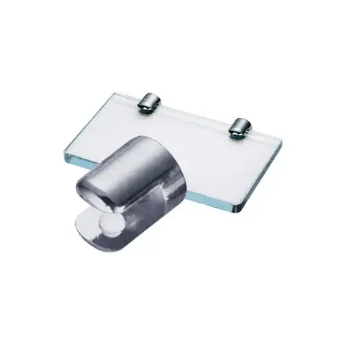 Chrome 25/32" Diameter No-Drill Round Shelf Clamp for 3/8" Glass Chrome 25/32" Diameter No-Drill Round Shelf Clamp for 3/8" Glass