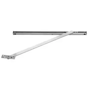 Rixson 10346SS Satin Stainless Multi-Function 10 Series Surface Mount Overhead Stop and Holder - 30-1/16" to 38"